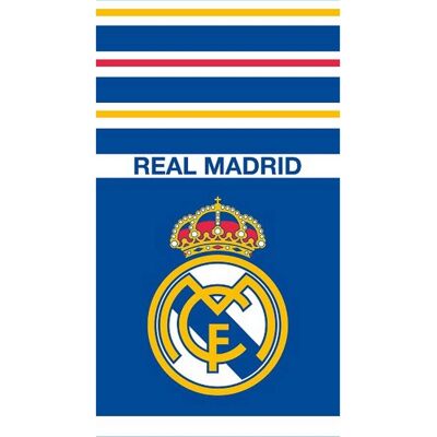 Real Madrid - Stripes - Anthracite - Serviette de plage - Publicité Real Madrid - Stripes - Anthracite - Serviette de plage - Publicité