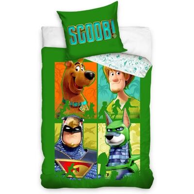 Dětské bavlněné ložní povlečení Scooby Doo - 140x200cm - Oboustranná přikrývka Dětské bavlněné ložní povlečení Scooby Doo - 140x200cm - Oboustranná přikrývka