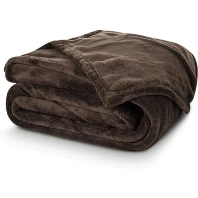 In Home Brązowa Fleece Koc - Koc In Home Brązowa Fleece Koc - Koc