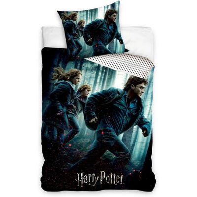 Carbotex - Harry Potter - Blauw-Groen - Dekbedovertrek Carbotex - Harry Potter - Blauw-Groen - Dekbedovertrek