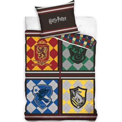 Harry Potter Katoenen Dekbedovertrek - School - 140x200cm Harry Potter Katoenen Dekbedovertrek - School - 140x200cm