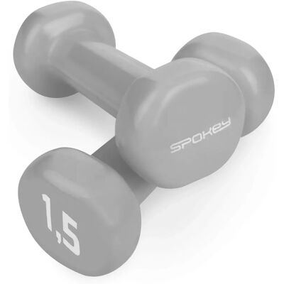 Spokey Spoke IV - Zestaw hantli - Szary - 2x1,5kg Spokey Spoke IV - Zestaw hantli - Szary - 2x1,5kg