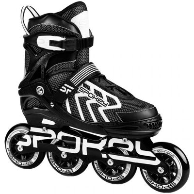 Spokey KHAN Inline Skates - Węgiel, Czarny-Szary, 31-34 Spokey KHAN Inline Skates - Węgiel, Czarny-Szary, 31-34