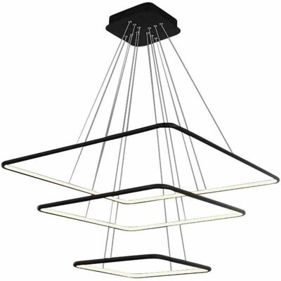 Milagro NIX Noir 117W LED Lampe de Plafond - Design Géométrique Moderne - Publicité Milagro NIX Noir 117W LED Lampe de Plafond - Design Géométrique Moderne - Publicité