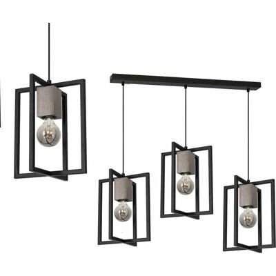 Luminaire Suspendu Moderne Noir Milagro - Lampe Pendante - Publicité Luminaire Suspendu Moderne Noir Milagro - Lampe Pendante - Publicité