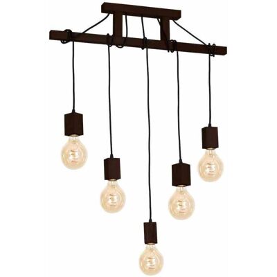Lampada sospesa Milagro Jack Noce 5xE27 - Tipo di prodotto Lampada sospesa Milagro Jack Noce 5xE27 - Tipo di prodotto