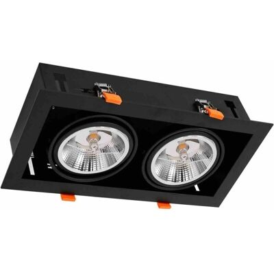 Milagro Negro 2xGU10 AR111 Luz de Techo - Lámpara Milagro Negro 2xGU10 AR111 Luz de Techo - Lámpara