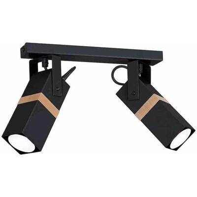 Milagro Vidar Schwarze 2xGU10 Deckenlampe - Deckenleuchte Milagro Vidar Schwarze 2xGU10 Deckenlampe - Deckenleuchte