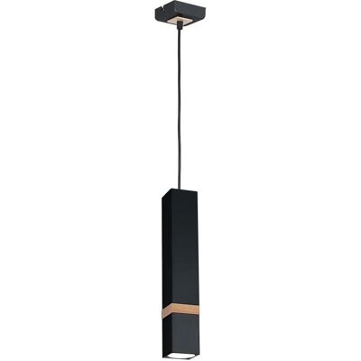 Lampa wisząca czarna Milagro Vidar - Nowoczesny design prostopadłościanu Lampa wisząca czarna Milagro Vidar - Nowoczesny design prostopadłościanu