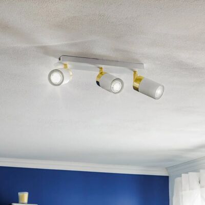 Lampada a soffitto Milagro Joker Bianco/Oro 3xGU10 - Lampada da soffitto Lampada a soffitto Milagro Joker Bianco/Oro 3xGU10 - Lampada da soffitto