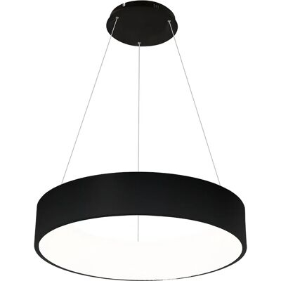 Suspension Ohio Noire - LED 24W Milagro - Publicité Suspension Ohio Noire - LED 24W Milagro - Publicité