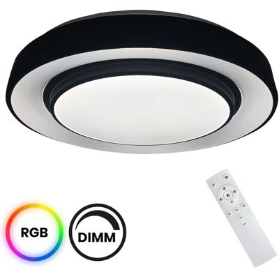 Milagro Naomi Stylish 38CM Black LED Ceiling Lamp - Ceiling Light Milagro Naomi Stylish 38CM Black LED Ceiling Lamp - Ceiling Light
