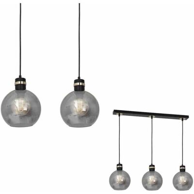 Suspension Milagro Omega Noir Or - 3xE27 - Publicité Suspension Milagro Omega Noir Or - 3xE27 - Publicité