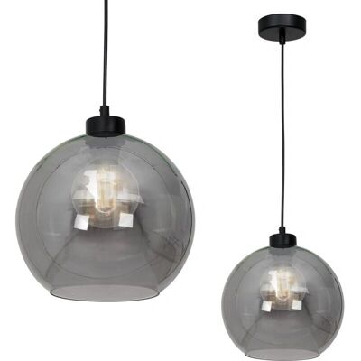 Milagro Sofia Smoked Suspension Lamp - Suspended Light Fixture Milagro Sofia Smoked Suspension Lamp - Suspended Light Fixture