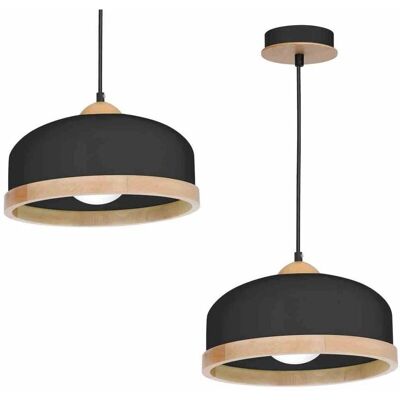 Suspension Noire Milagro - Hauteur Réglable Style Industriel/Loft - Publicité Suspension Noire Milagro - Hauteur Réglable Style Industriel/Loft - Publicité