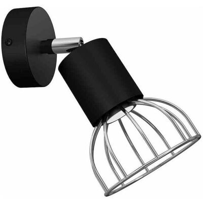 Applique Murale Milagro Dante Noir/Argent - Style loft minimaliste GU10 - Publicité Applique Murale Milagro Dante Noir/Argent - Style loft minimaliste GU10 - Publicité