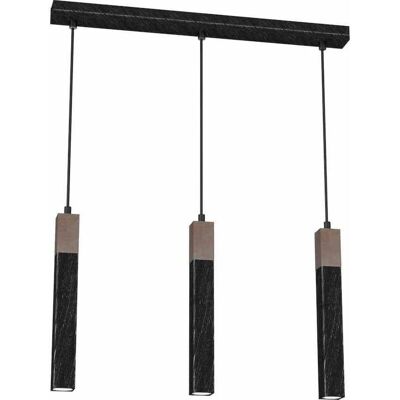 Suspension noire Milagro Sawn - La géométrie est toujours à la mode - Publicité Suspension noire Milagro Sawn - La géométrie est toujours à la mode - Publicité