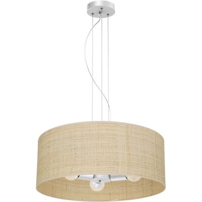 Milagro Weiße Rattan-Pendellampe - Deckenleuchte Milagro Weiße Rattan-Pendellampe - Deckenleuchte