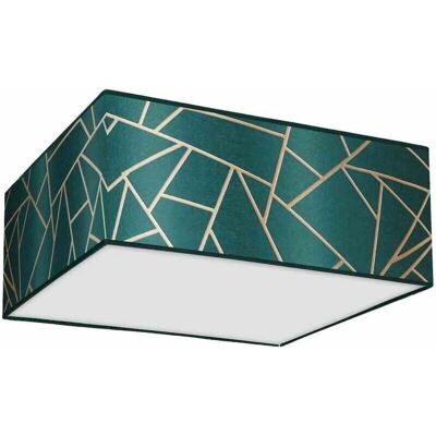 Lampe de plafond Milagro Ziggy Vert Or/Flaschengrün - Luminaire de plafond - Publicité Lampe de plafond Milagro Ziggy Vert Or/Flaschengrün - Luminaire de plafond - Publicité