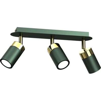 Milagro Green/Gold Ceiling Lamp - GU10 Modern Lighting Milagro Green/Gold Ceiling Lamp - GU10 Modern Lighting