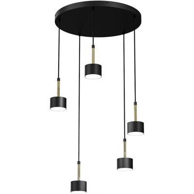 Milagro Suspension Luminaire Noir/Or - Lampe Suspendue - Publicité Milagro Suspension Luminaire Noir/Or - Lampe Suspendue - Publicité