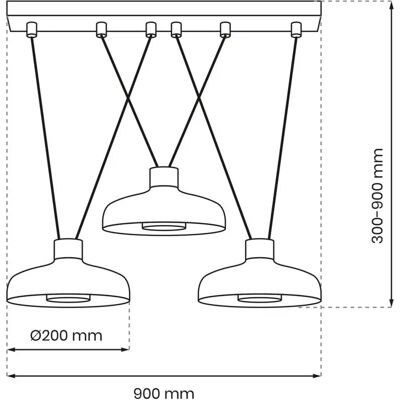 Milagro Suspension Vintage Noir 3 Lumières - Éclairage Loft - Publicité Milagro Suspension Vintage Noir 3 Lumières - Éclairage Loft - Publicité