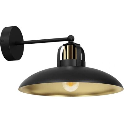 Lámpara de Pared FELIX Eko-Light Negro/Oro - Estilo Industrial Lámpara de Pared FELIX Eko-Light Negro/Oro - Estilo Industrial