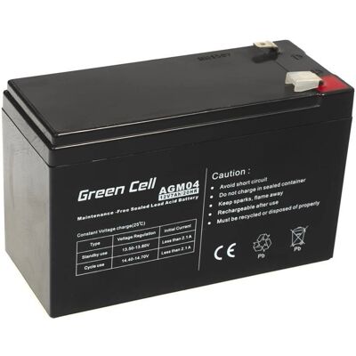 Batterie UPS Green Cell AGM04 - 12V 7Ah Plomb-acide scellé Batterie UPS Green Cell AGM04 - 12V 7Ah Plomb-acide scellé