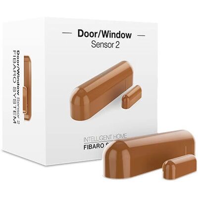 Fibaro FGDW-002-5 ZW5 Sensor de Porta/Ventana Sem Fio Marrom - Sensor de Porta & Janela Fibaro FGDW-002-5 ZW5 Sensor de Porta/Ventana Sem Fio Marrom - Sensor de Porta & Janela