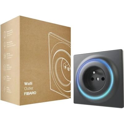 Fibaro Walli Intelligente Steckdose - Anthrazit - Intelligente Steckdose Fibaro Walli Intelligente Steckdose - Anthrazit - Intelligente Steckdose