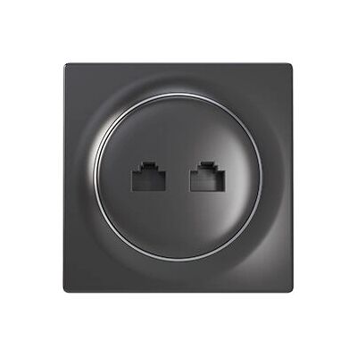 Fibaro Walli Ethernet Socket - Category 6, 2 Ports, Sleek Design Fibaro Walli Ethernet Socket - Category 6, 2 Ports, Sleek Design
