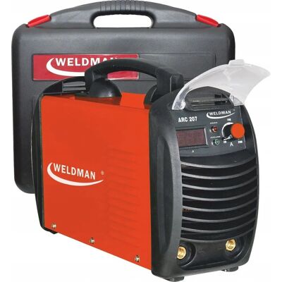 Weldman Arc 207 Máquina de Soldar - Maletín de Plástico Weldman Arc 207 Máquina de Soldar - Maletín de Plástico
