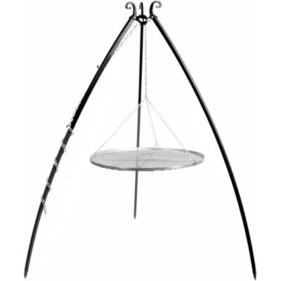 Griglia a Tripode in Acciaio Inox Cook King - 200cm, Griglia 50cm Griglia a Tripode in Acciaio Inox Cook King - 200cm, Griglia 50cm