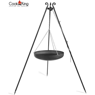 Trépied à Barbecue Cook King - Acier Naturel - 180 cm - pour Wok - Publicité Trépied à Barbecue Cook King - Acier Naturel - 180 cm - pour Wok - Publicité
