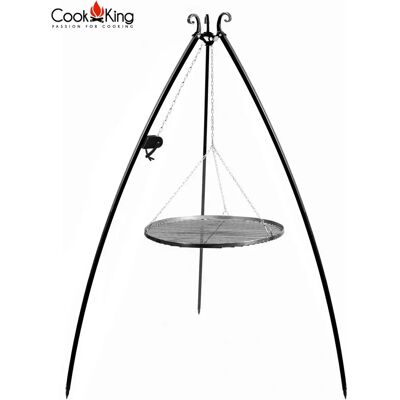 Griglia a Tripode Cook King - 200cm, Griglia in acciaio, Vite - Giardino Griglia a Tripode Cook King - 200cm, Griglia in acciaio, Vite - Giardino