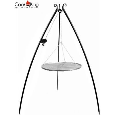 Cook King - Griglia a treppiede in acciaio inox - 200cm - Esterno Cook King - Griglia a treppiede in acciaio inox - 200cm - Esterno