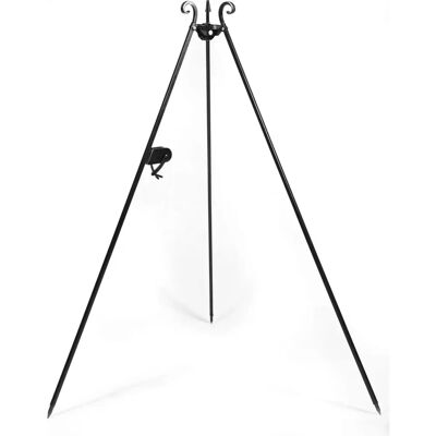 Supporto a Treppiede in Acciaio Nero 180cm - Supporto per Griglia Supporto a Treppiede in Acciaio Nero 180cm - Supporto per Griglia