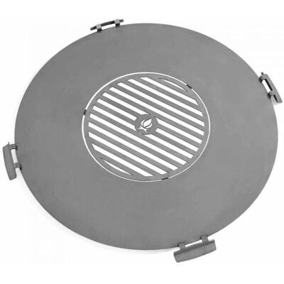 Piastra per Griglia in Acciaio Inox Trizeratop per Recipiente di Fuoco da 98cm + Griglia da 46cm - Cucina Esterni Piastra per Griglia in Acciaio Inox Trizeratop per Recipiente di Fuoco da 98cm + Griglia da 46cm - Cucina Esterni