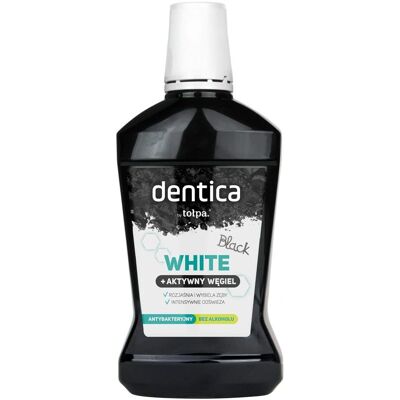 Tołpa Dentica Black White Unisex Aufhellendes Mundwasser - Mundspülung Tołpa Dentica Black White Unisex Aufhellendes Mundwasser - Mundspülung