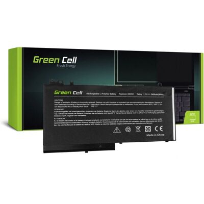 Green Cell DE117 Laptopbatterie - 3400mAh, Schwarz, 11,1V Green Cell DE117 Laptopbatterie - 3400mAh, Schwarz, 11,1V