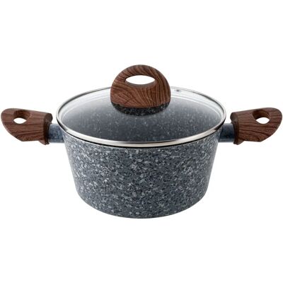 Florina Garnek Granitowy - 24cm, 4,1L, Indukcja, Nieprzywierająca Florina Garnek Granitowy - 24cm, 4,1L, Indukcja, Nieprzywierająca