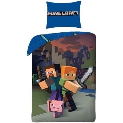 Minecraft Schwert Bettbezug - 140x200 cm - Baumwolle Minecraft Schwert Bettbezug - 140x200 cm - Baumwolle