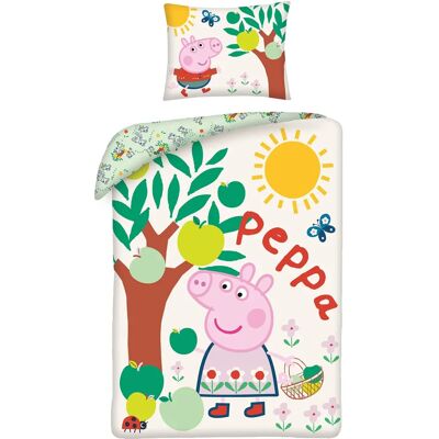 Peppa Pig Apfelbaum Baumwoll-Bettset - 140x200 cm Peppa Pig Apfelbaum Baumwoll-Bettset - 140x200 cm