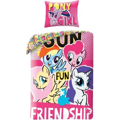 Zestaw Pościeli w Wielokolorowe My Little Pony - 140x200 + 70x90 cm Zestaw Pościeli w Wielokolorowe My Little Pony - 140x200 + 70x90 cm