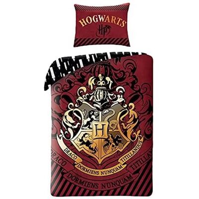 Harry Potter Punainen Puuvillainen Pussilakana - 140x200 cm Harry Potter Punainen Puuvillainen Pussilakana - 140x200 cm