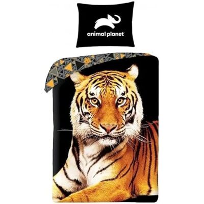 Animal Planet Tijger Dekbedovertrek - 140x200 cm Animal Planet Tijger Dekbedovertrek - 140x200 cm