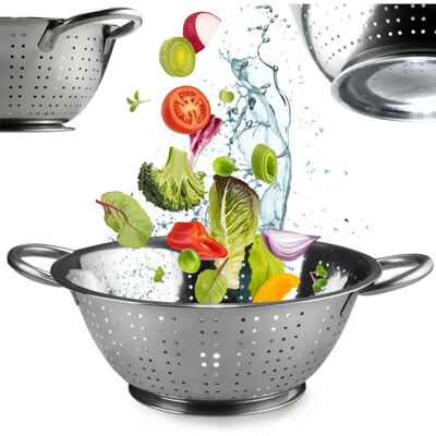 KADAX Scolapasta Profondo in Acciaio Inox con Manici - Colino Cucina KADAX Scolapasta Profondo in Acciaio Inox con Manici - Colino Cucina