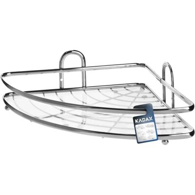 KADAX Chrome Corner Bathroom Shelf 1 Level KADAX Chrome Corner Bathroom Shelf 1 Level