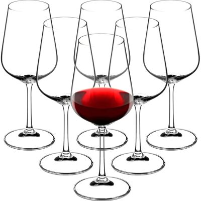 KADAX Set di 6 Bicchieri da Vino Rosso 450ml - bicchieri da vino KADAX Set di 6 Bicchieri da Vino Rosso 450ml - bicchieri da vino