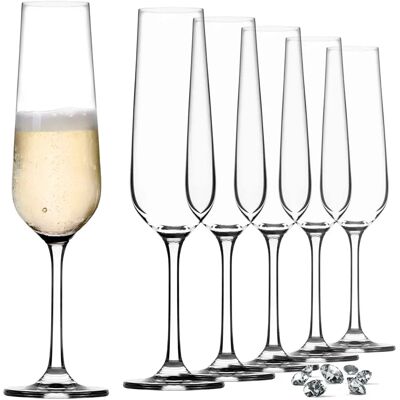 KADAX Champagnergläser Set 6 Stück 200ml KADAX Champagnergläser Set 6 Stück 200ml